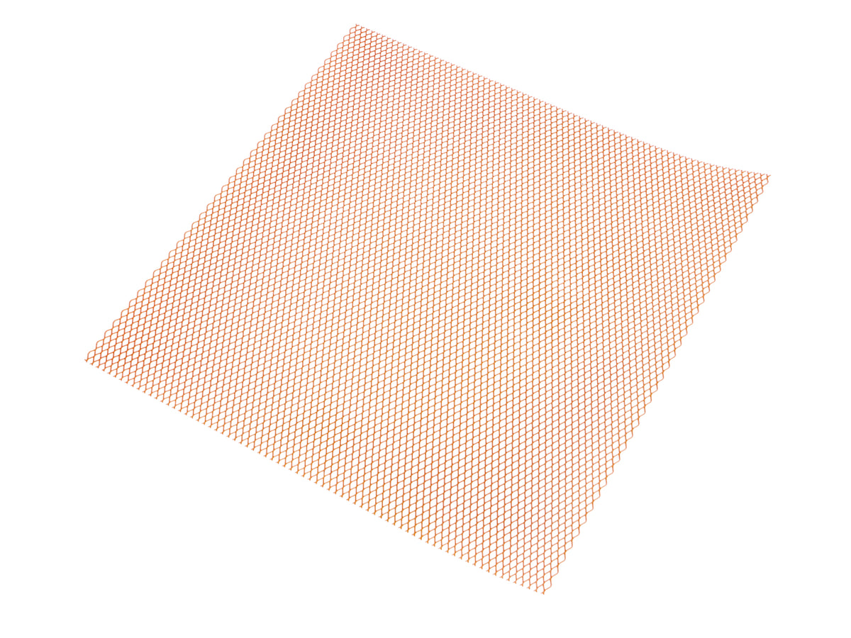 Grille Racing 30x30cm fine orange fluo