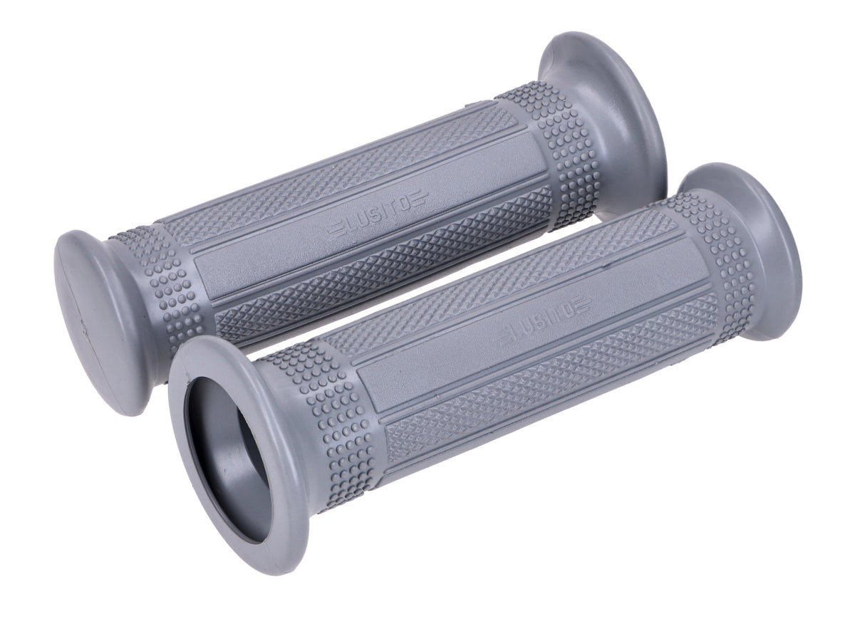 Jeu de poignées caoutchouc Mini Targa 22/24mm 120mm gris