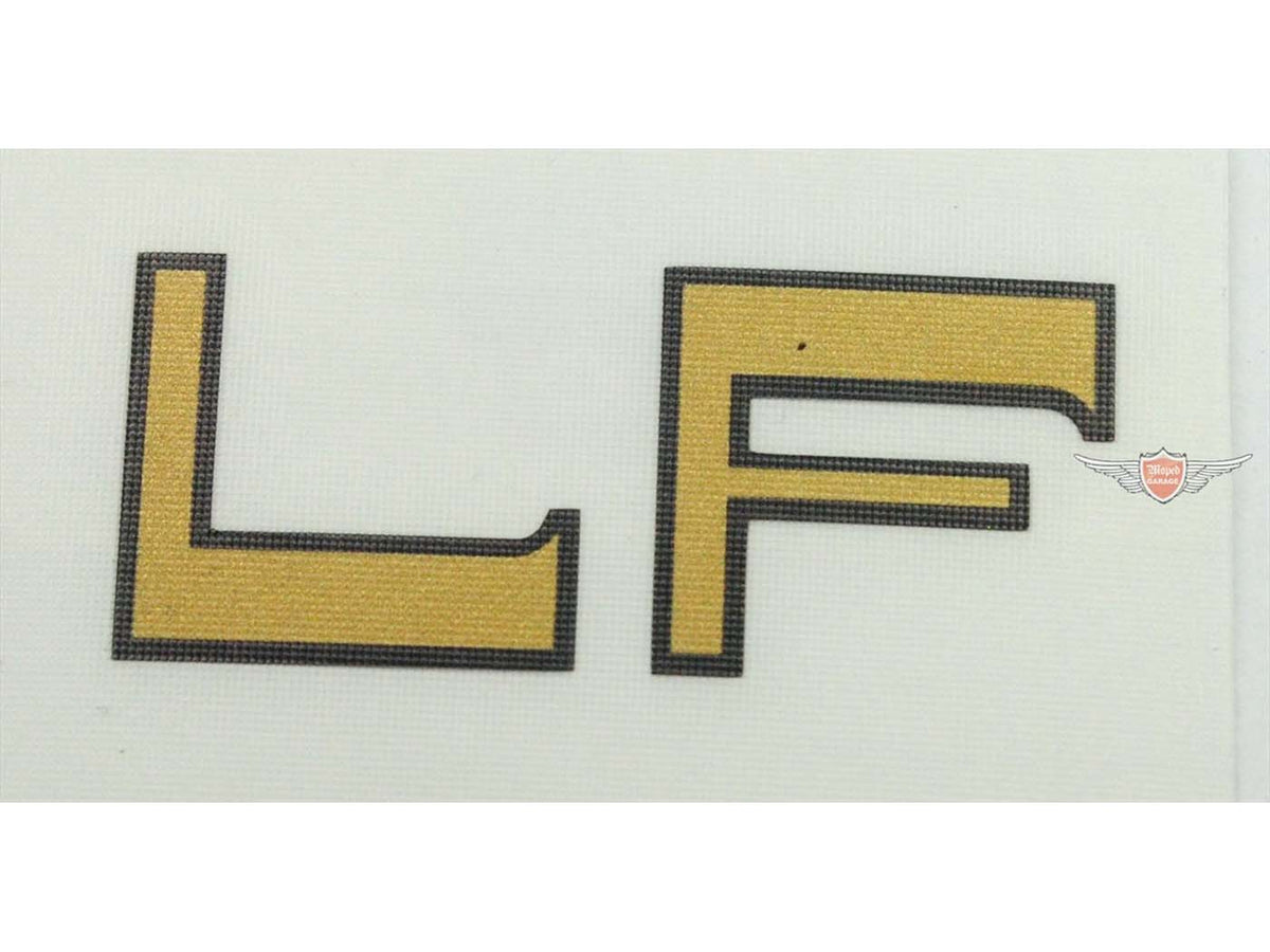 Autocollant LF or noir 45x20mm pour Kreidler Florett