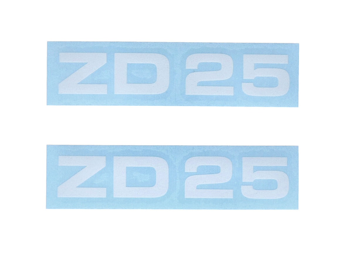 Jeu d´autocollants MOGA 2 pièces largeur environ 95mm hauteur 17mm pour Zündapp ZD 25 Mofa