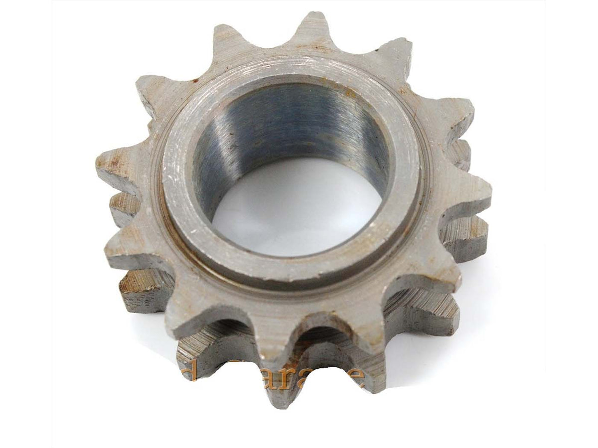 Pignon acier 12 dents 26mm diamètre intérieur 23mm largeur totale 4,5mm largeur de pignon pour Mobylette 40TL, 140 TL, N 150 50S, 50L, 50 VS, VL, Motobecane, MBK 51
