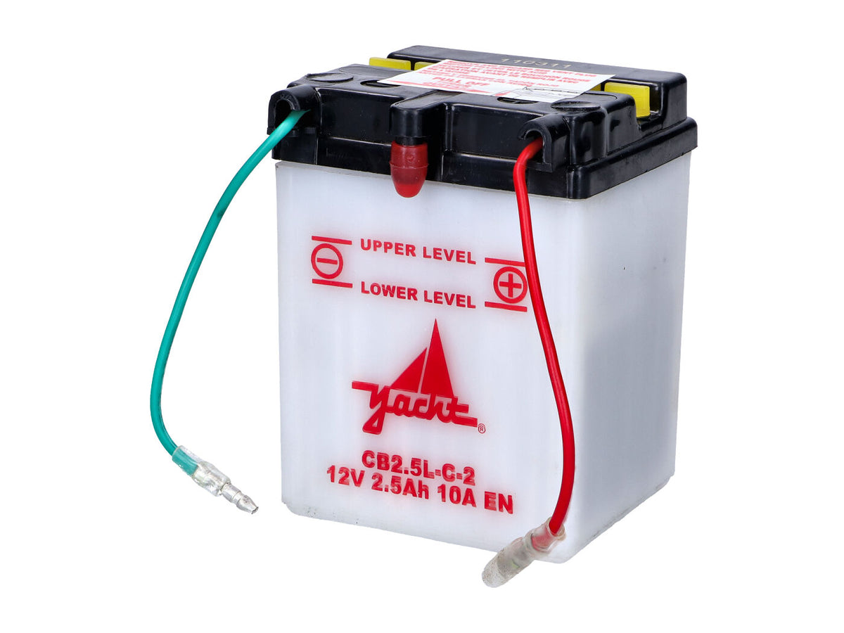 Batterie 12Volt 12 Volt 2,5 Ah 105mm 72mm 80mm pour Honda MTX, MBX 5, 8, Mokick
