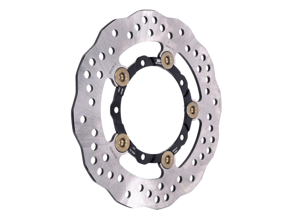 Disque de frein NG wavy flottant pour Derbi, LML, MBK, Vespa