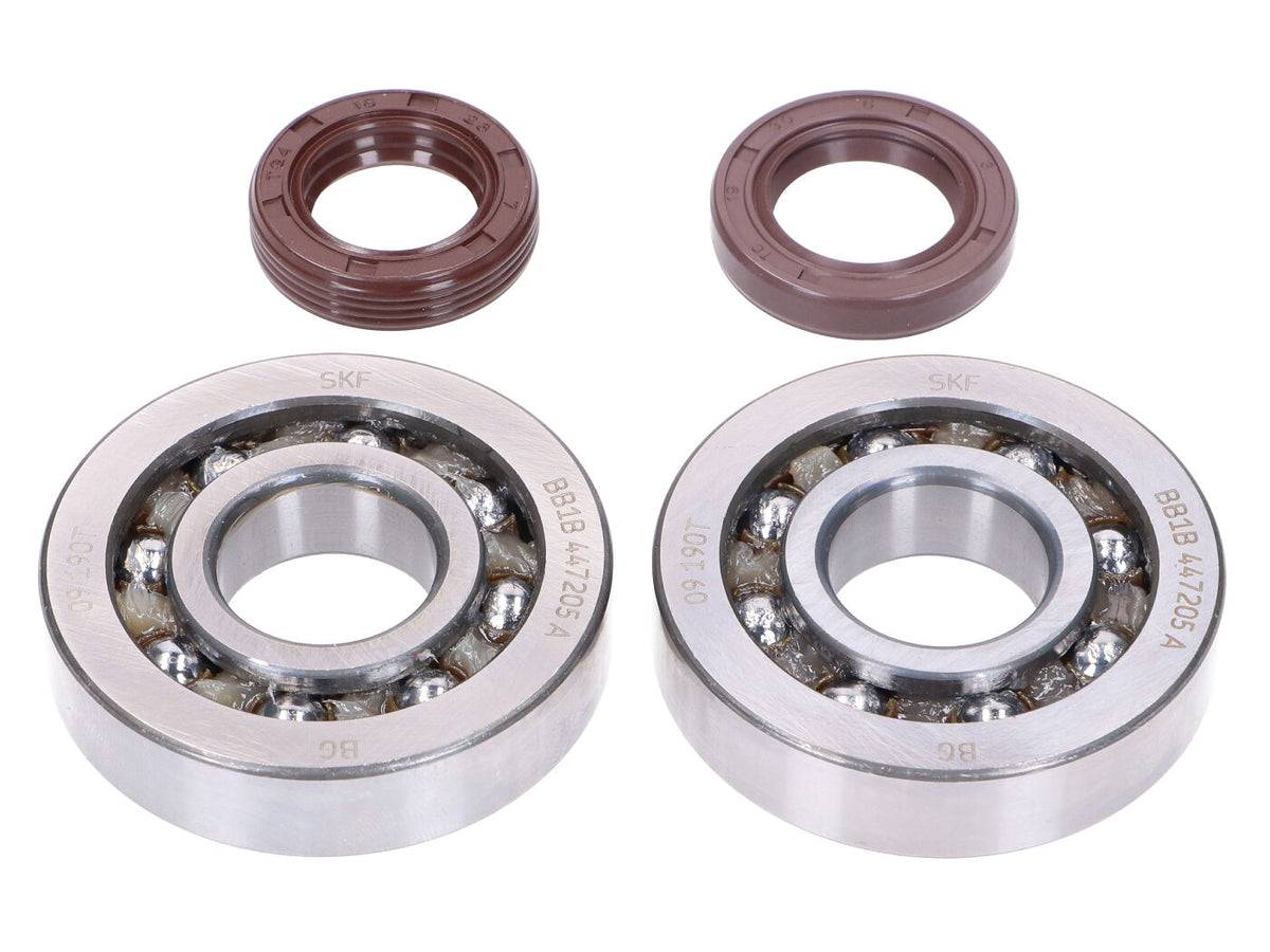 Kit roulements de vilebrequin avec joints spi Naraku SKF, FKM Premium C4 Polyamide pour Piaggio