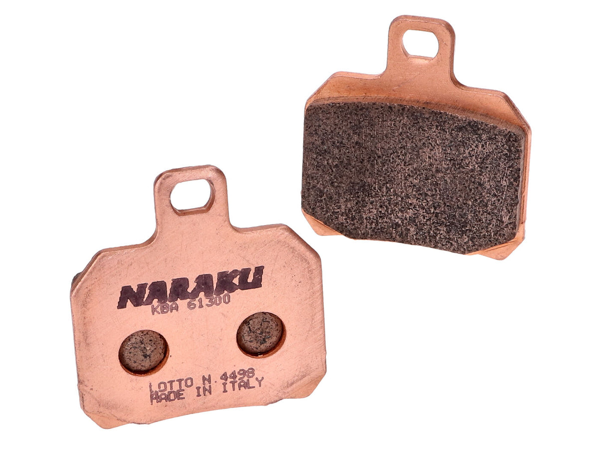 Plaquettes de frein Naraku synthétique pour Aprilia RS, CPI GTR, Peugeot Speedfight 3