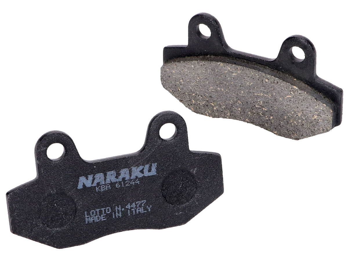Plaquettes de frein Naraku organique pour Peugeot Speedfight 3, Hyosung GT, Adly, SYM