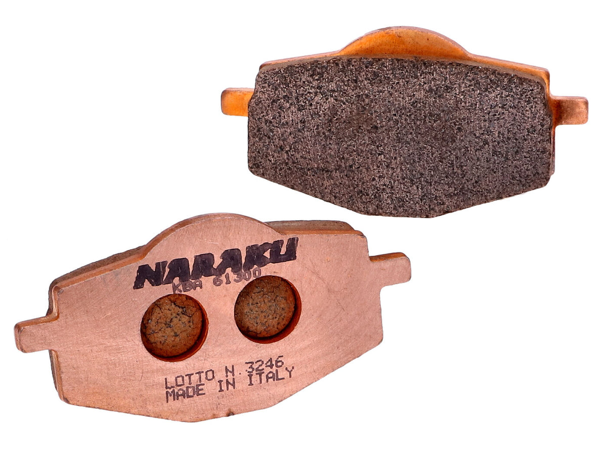 Plaquettes de frein Naraku synthétique pour Yamaha Cygnus, TZR, MBK Flame, X-Power