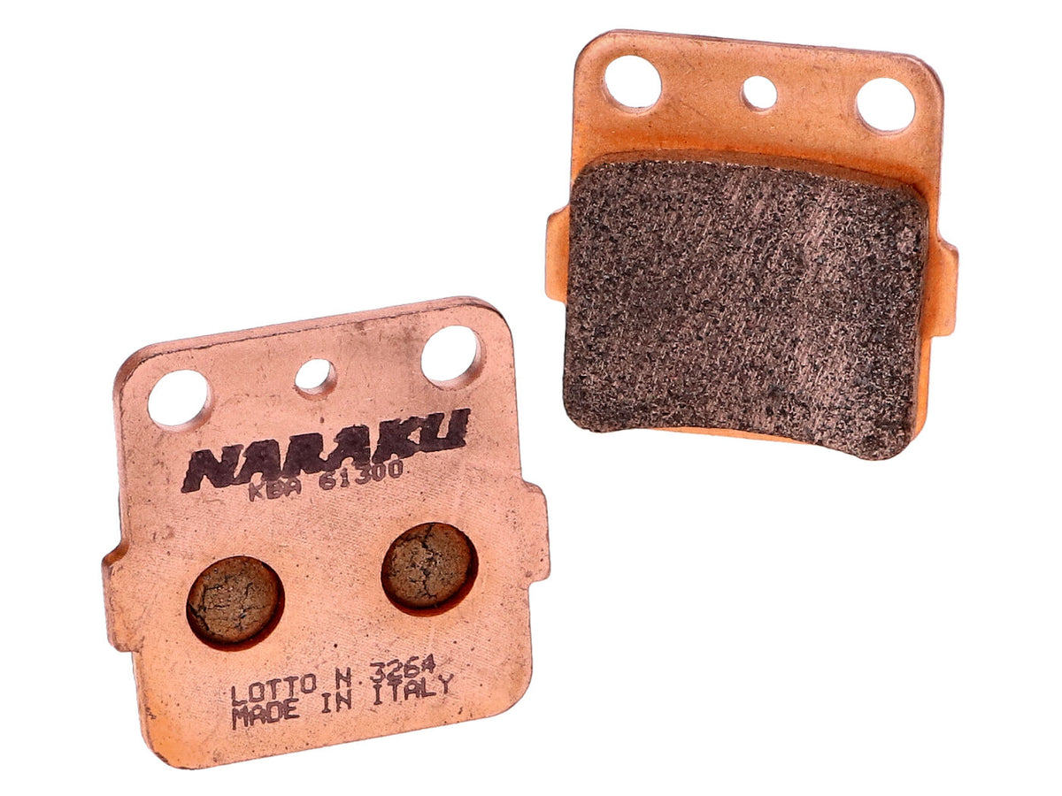 Plaquettes de frein Naraku synthétique pour Honda TRX 250-500, Yamaha YFM 125