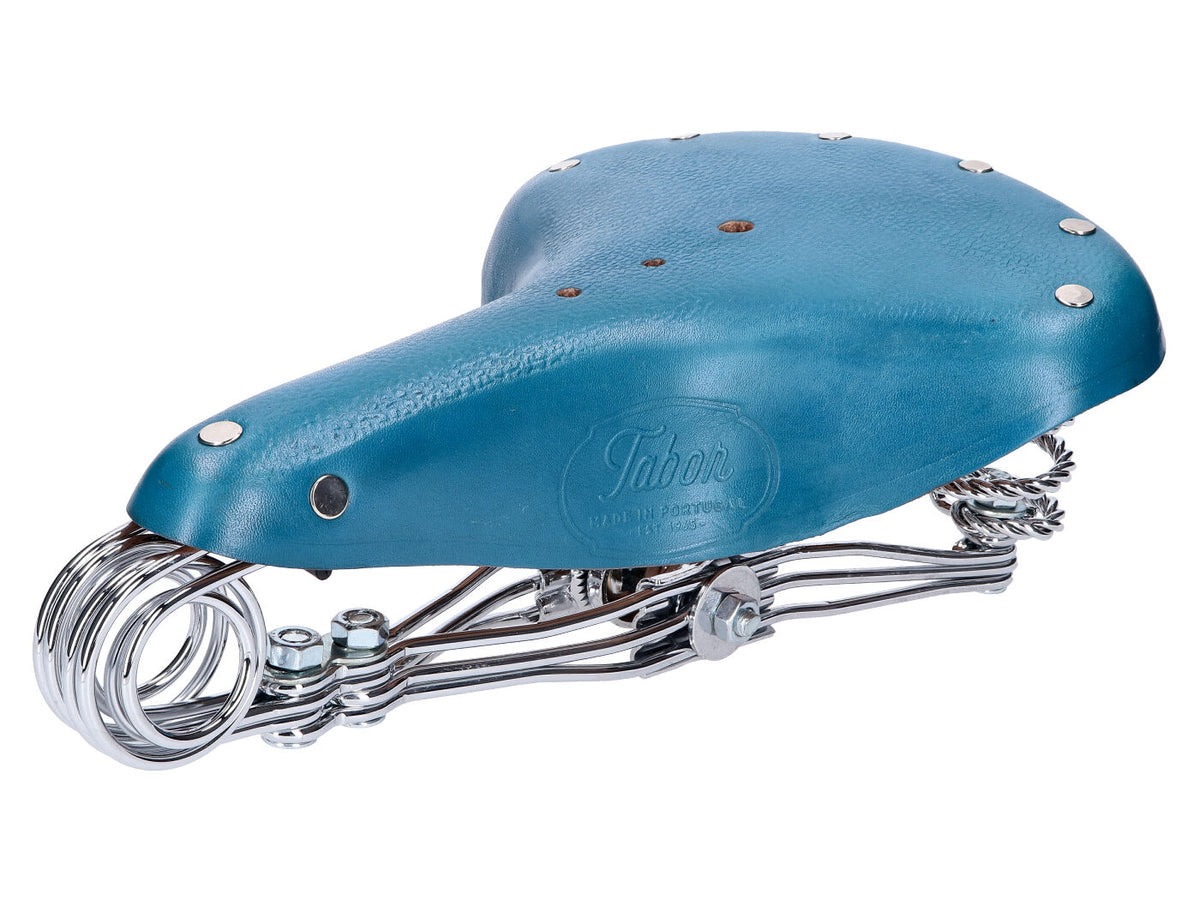 Selle / siège Tabor 240 Classic à ressort tonneau - bleu ciel