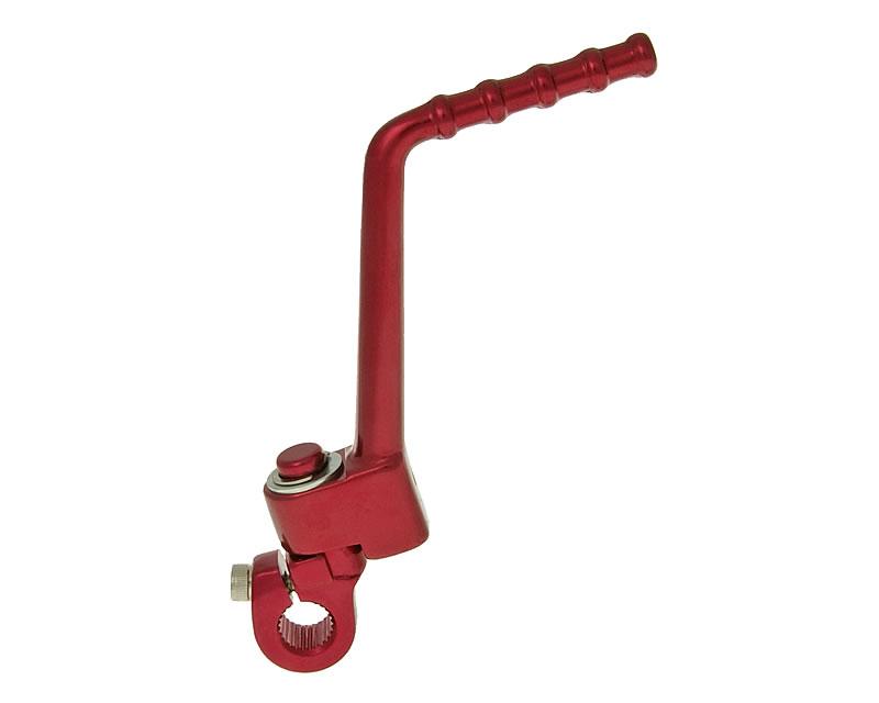 Kick de démarrage aluminium rouge pour Derbi EBE, D50B0