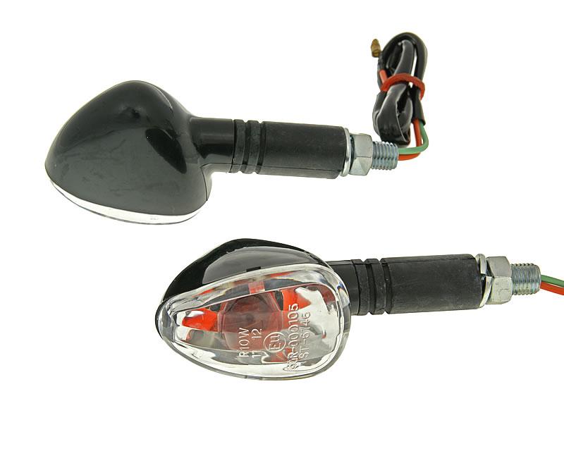 Clignotant M10 noir Doozy clair, long