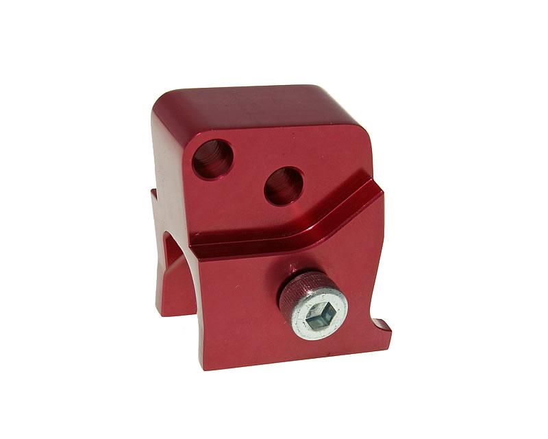 Rehausse dôamortisseur CNC 2 trous rouge pour Peugeot horizontal