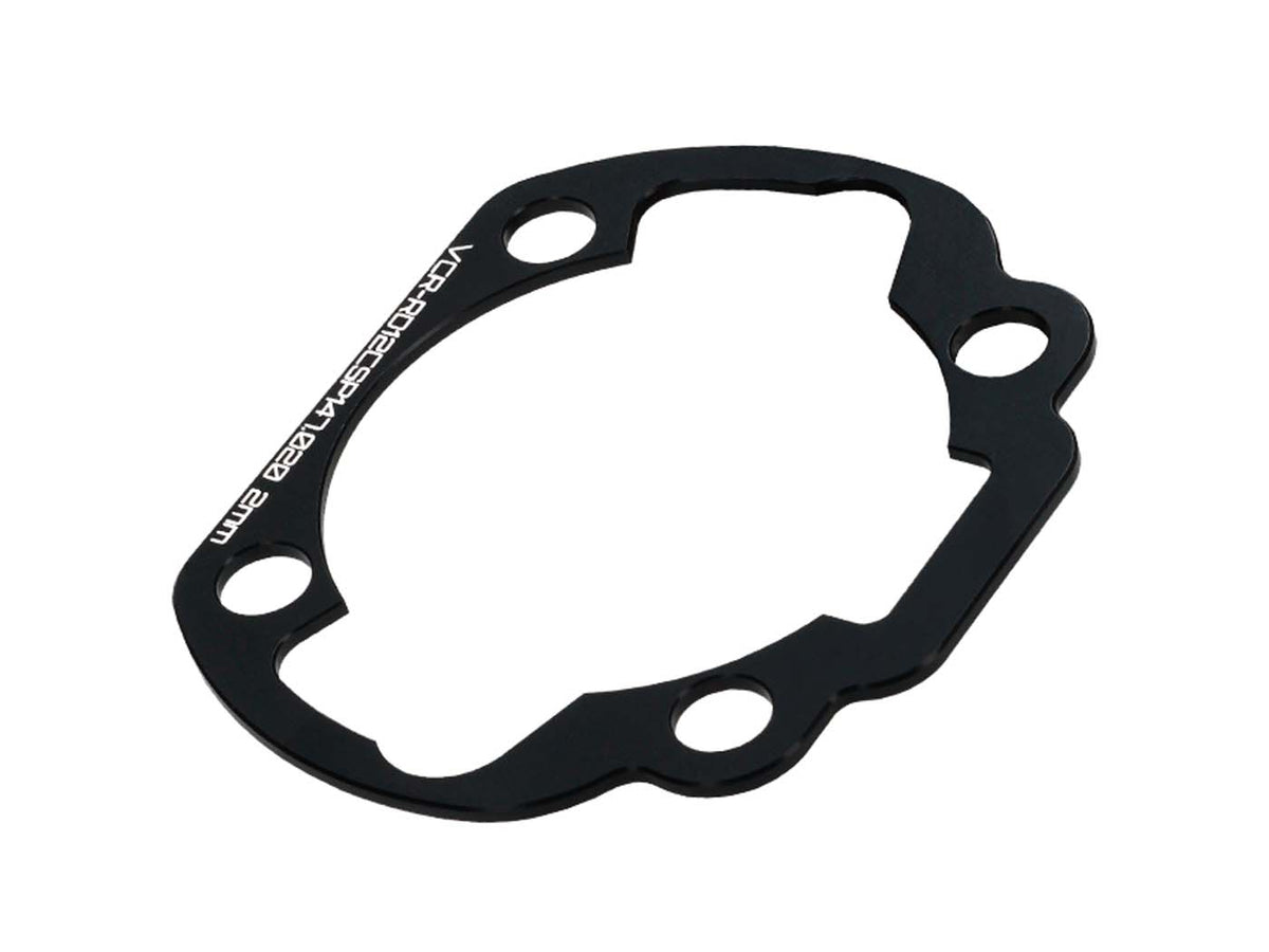 Spacer / plaque d嫎cartement pied de cylindre Voca CNC 50ccm 2mm pour Derbi