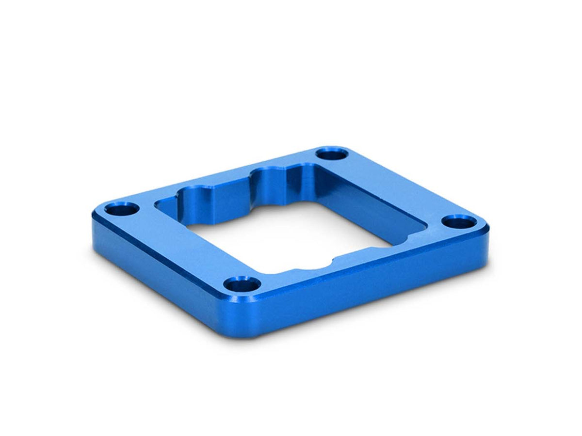 Spacer / plaque d嫎cartement bloc membrane Voca CNC 10mm bleu pour Yamaha DT 50