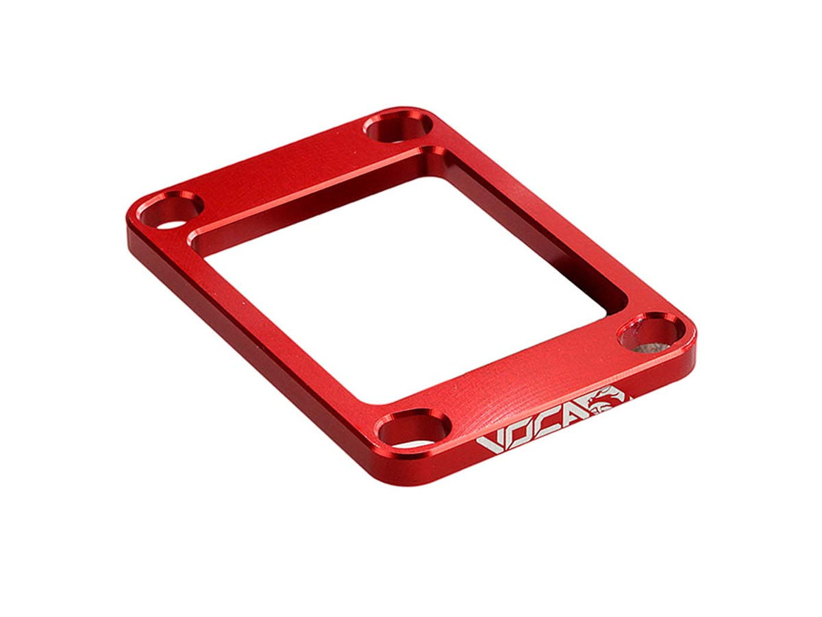Spacer / plaque d嫎cartement bloc membrane Voca CNC 5mm rouge pour Derbi AM6 50