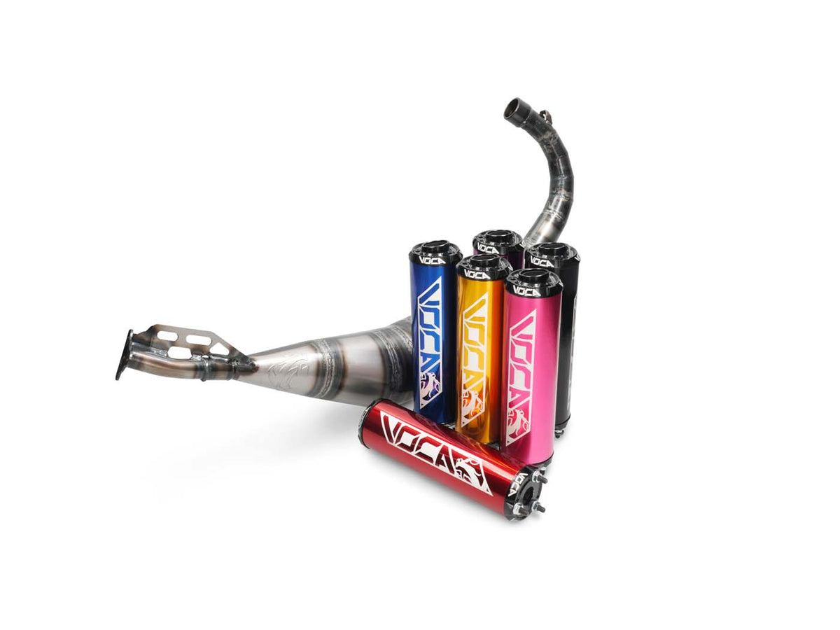 Échappement Voca chrome 50/70cc pour Beta RR, Enduro, SM 2012-