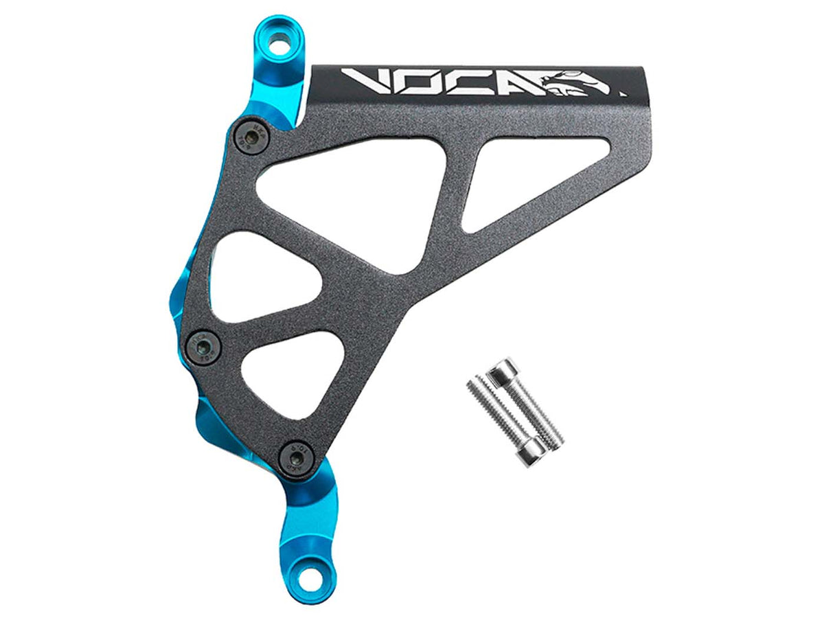 Cache pignon Voca CNC turquoise pour Minarelli AM6