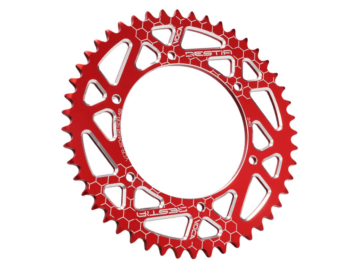 Pignon Voca CNC 48 dents 420 rouge pour Derbi Senda SM, DRD