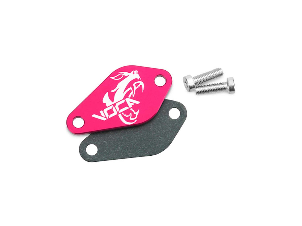 Cache pompe à huile VOCA Style rose pour Minarelli AM6, Derbi EBE, EBS, D50B