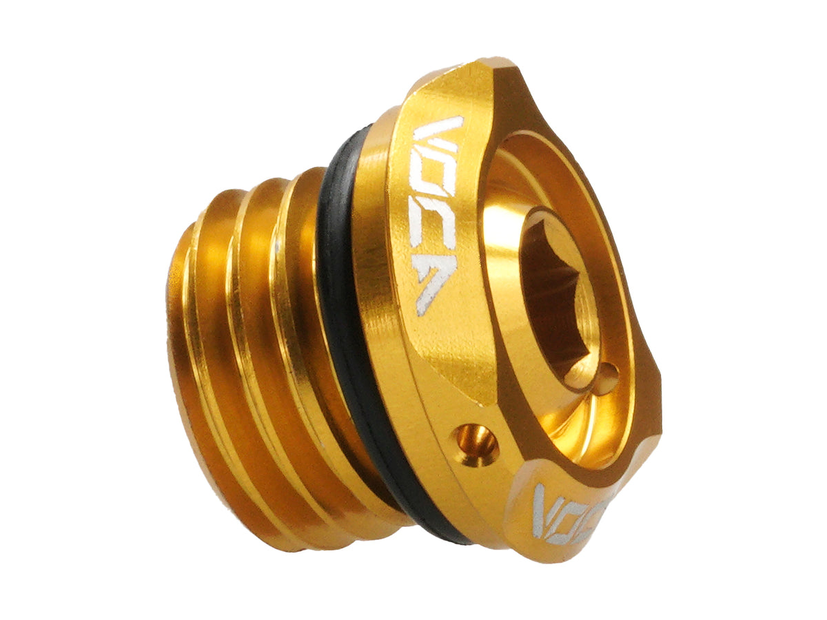 Bouchon de remplissage d´huile VOCA V2 CNC or pour Minarelli AM, Generic, KSR-Moto