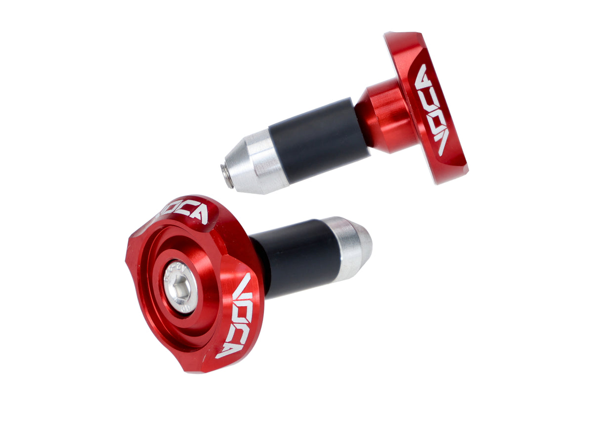 Amortisseur de vibrations d´extrémité de guidon VOCA V2 CNC 14 mm - rouge