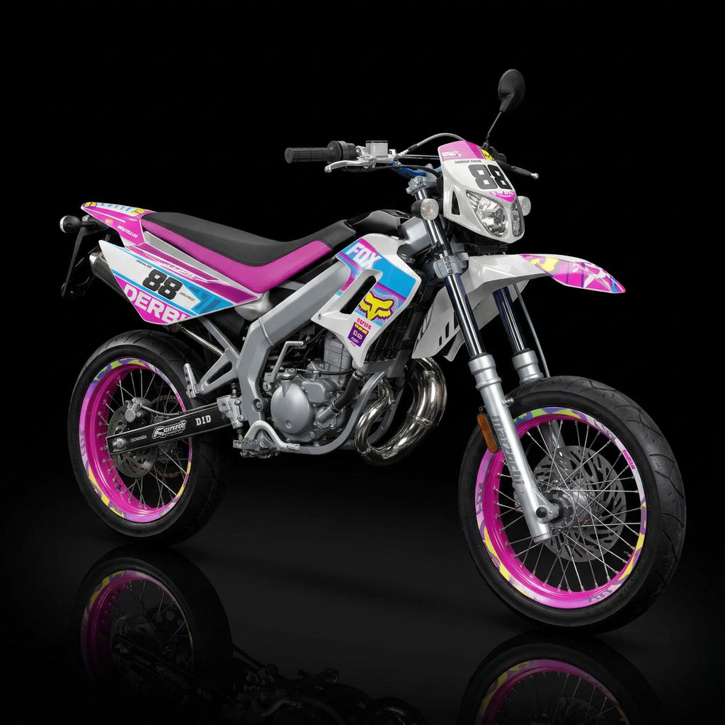 Derbi sur fond noir