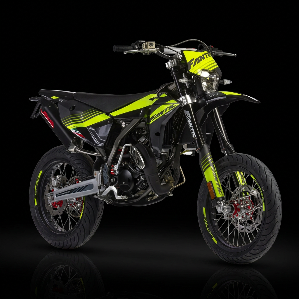 Fantic sur fond noir