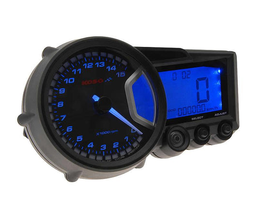 Indicateur de vitesse multifonction Koso RX2 GP Style
