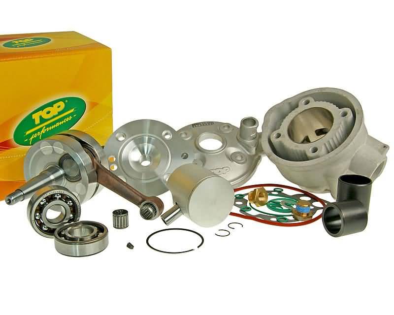 Kit cylindre + vilebrequin Top Performances Alu Racing 86ccm 44mm de course pour Minarelli AM6