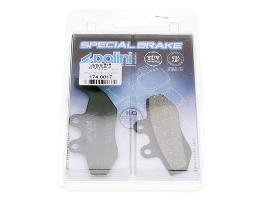 Plaquettes de frein Polini bio pour Aprilia Gilera MBK Yamaha