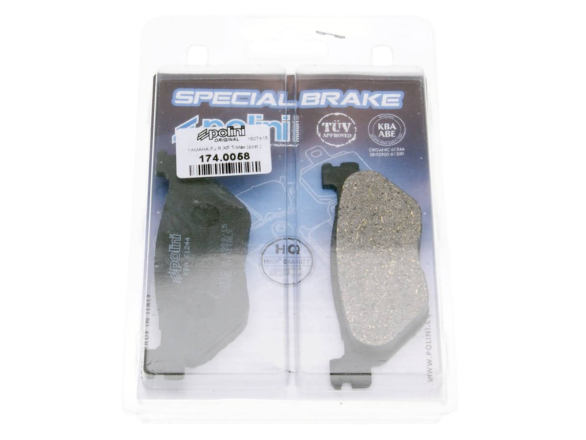 Plaquettes de frein Polini bio pour Yamaha T-Max 500