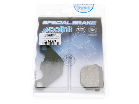 Plaquettes de frein Polini bio pour CPI Hyosung Keeway Peugeot