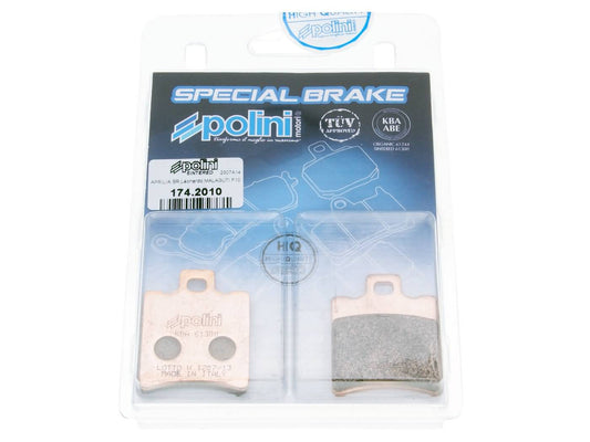 Plaquettes de frein Polini Sinter pour Aprilia Malaguti MBK Piaggio Yamaha