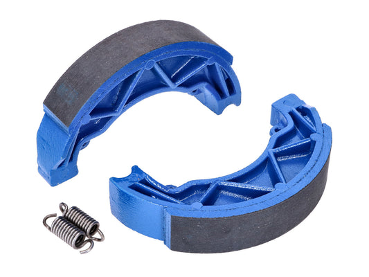 Jeu de mâchoires de frein Polini Sport 140x25mm avec ressorts pour frein à tambour pour Piaggio 125 Fly, Liberty, Hexagon, Vespa Primavera