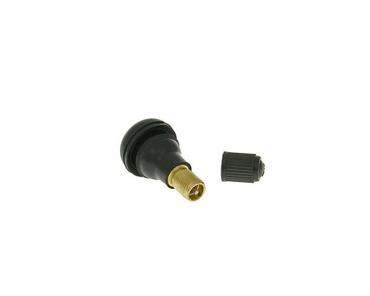Valve de pneu sans chambre Ã  air droit court TR412
