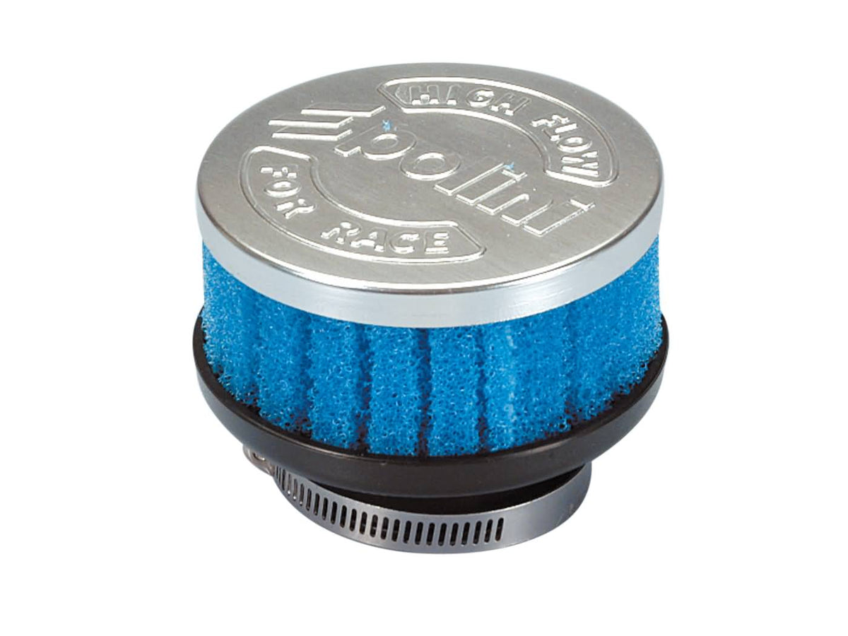 Filtre Ã  air Polini Special Air Box Filter court 39mm droit bleu