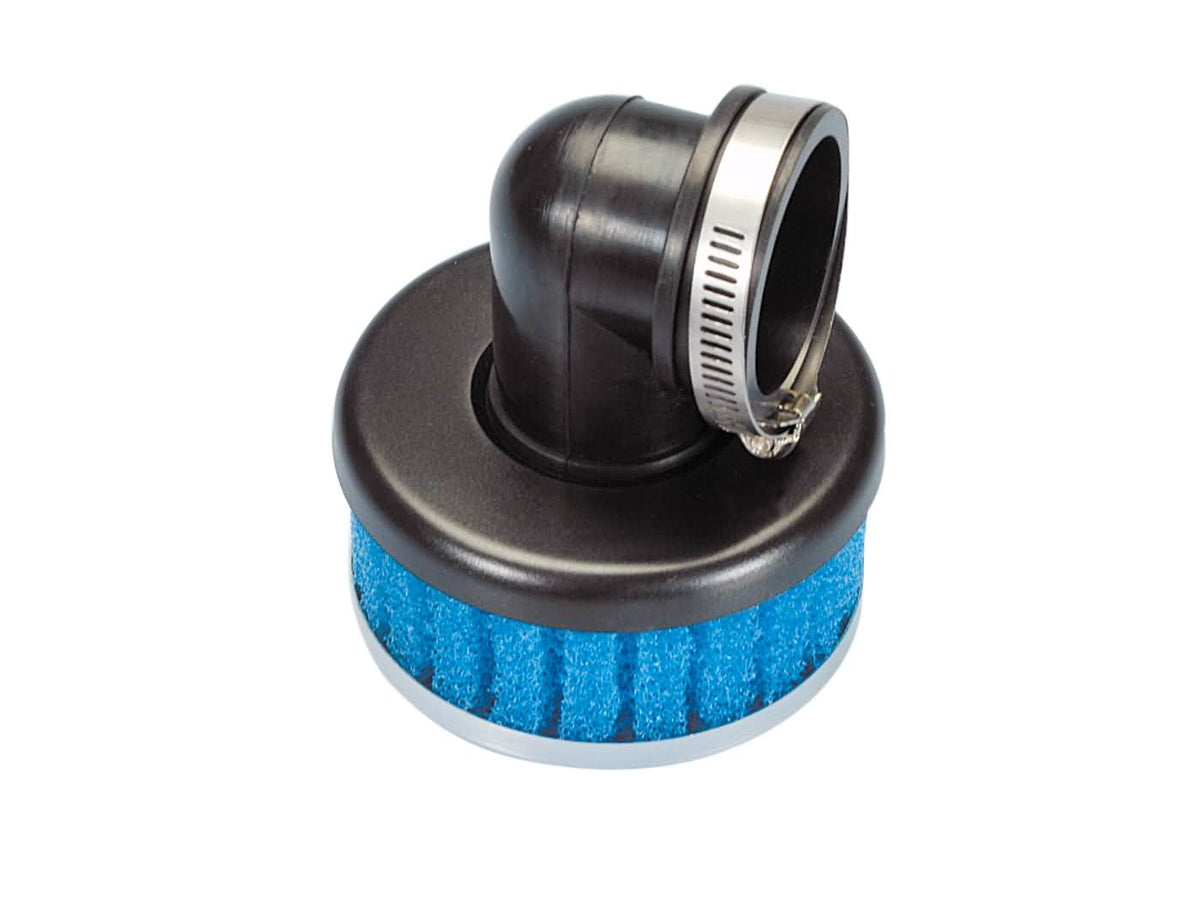 Filtre Ã  air Polini Special Air Box Filter short 38mm 90Â° blue