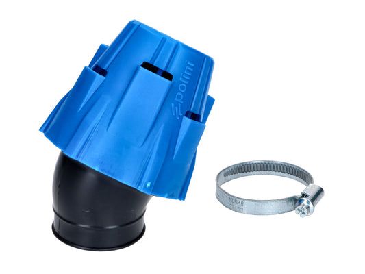 Filtre à air Polini Blue Air Box 42 mm 30° bleu