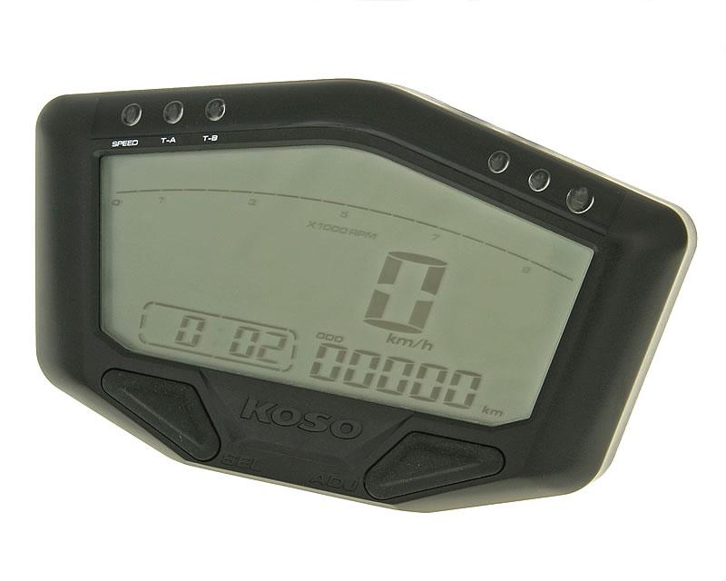 Indicateur de vitesse multifonction Koso DB-02 Version batterie de course