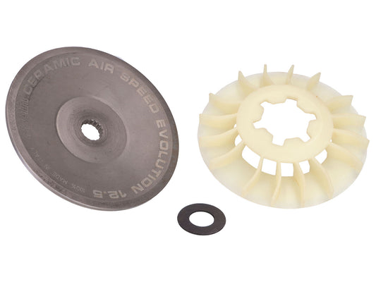 Poulie à courroie trapézoïdale Polini Ceramic Air Speed Evolution 12,5° pour Minarelli avec 13mm de moignon pour Yamaha Aerox 50 2T LC 2004-, Aprilia Area 51, Italjet Dragster 50 LC, MBK Booster 50 2004-