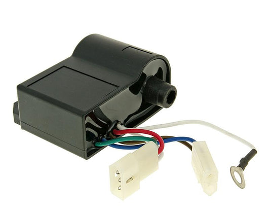 BoÃ®tier CDI avec bobine pour Derbi Senda avec allumage Leonelli (99-03) = IP32335