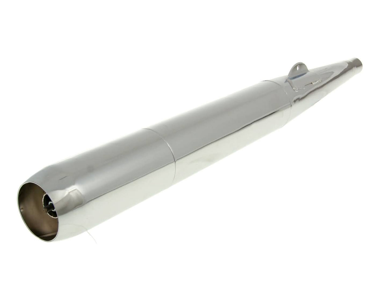 Pot dÃÂ´Ã©chappement 28mm 6.3 Chrome pour Puch Maxi