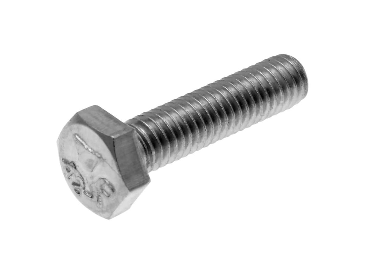 Vis hexagonales DIN933 M6x25 filetage complet acier inoxydable A2 (25 pcs.)