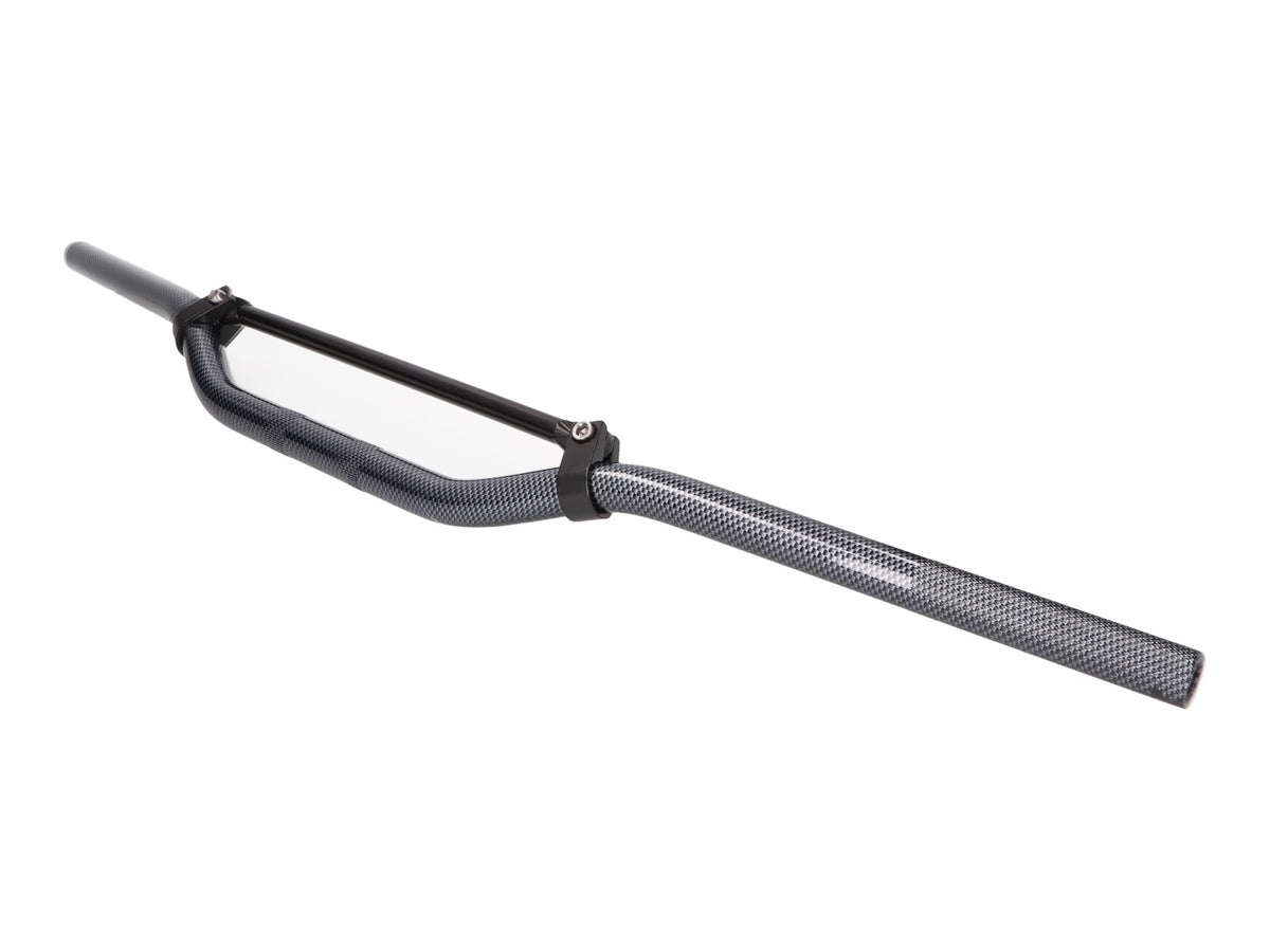 Guidon Enduro en aluminium avec jambe de force en carbone look 22mm - 820mm