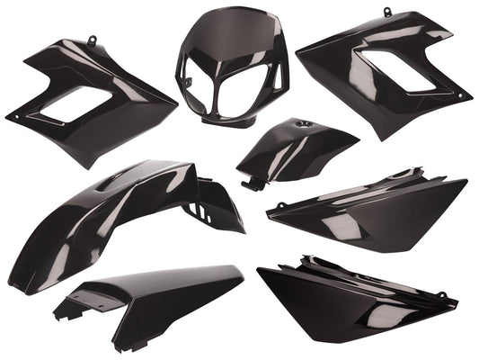 Kit carÃ©nages noir pour Derbi Senda DRD Racing -2010