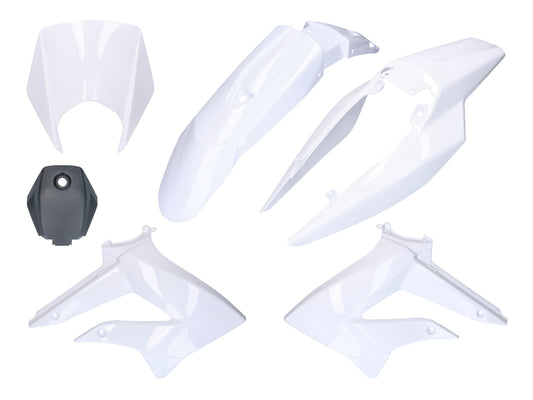 Kit de carénage complet blanc pour Derbi Senda 2011-, Gilera RCR, SMT 2011-
