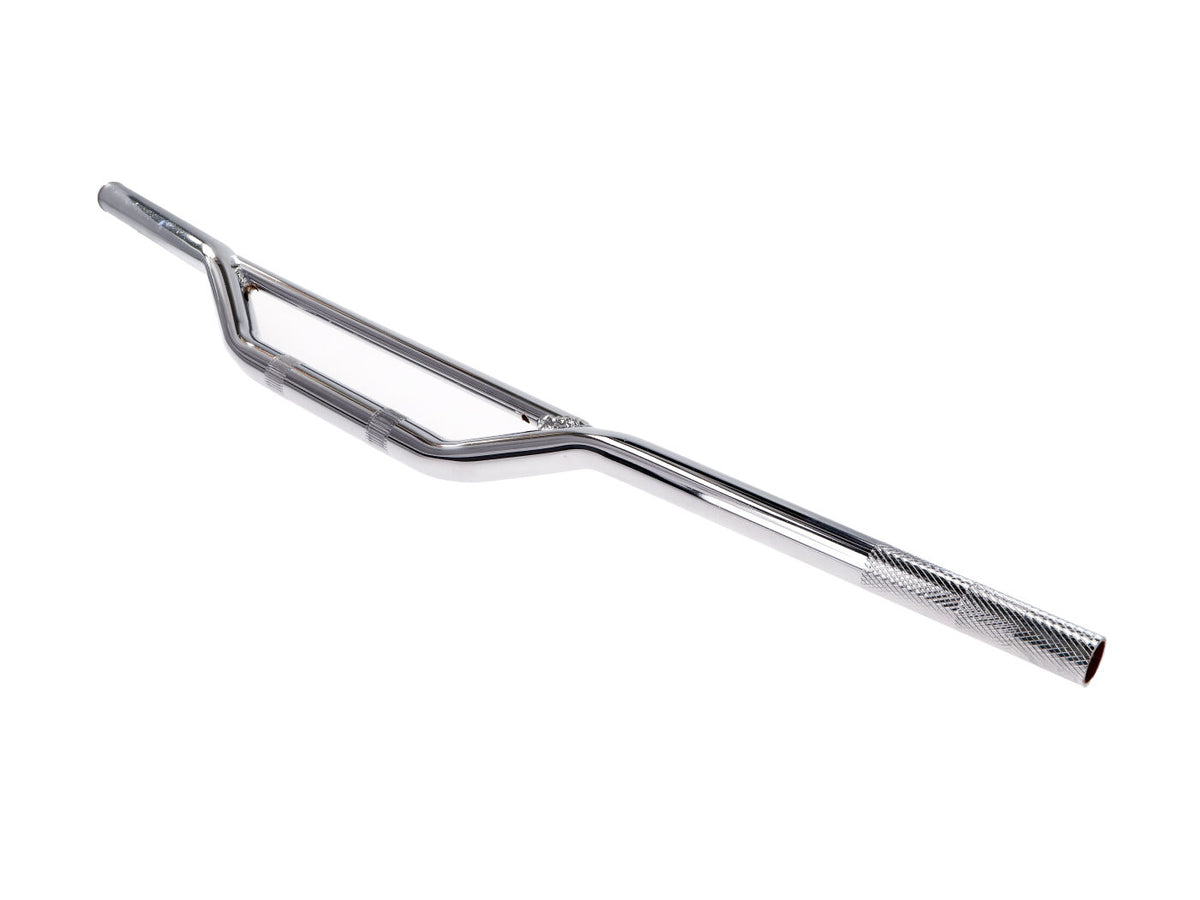 Guidon motocross acier avec stabilisateur chromÃ©e 22mm - 820mm