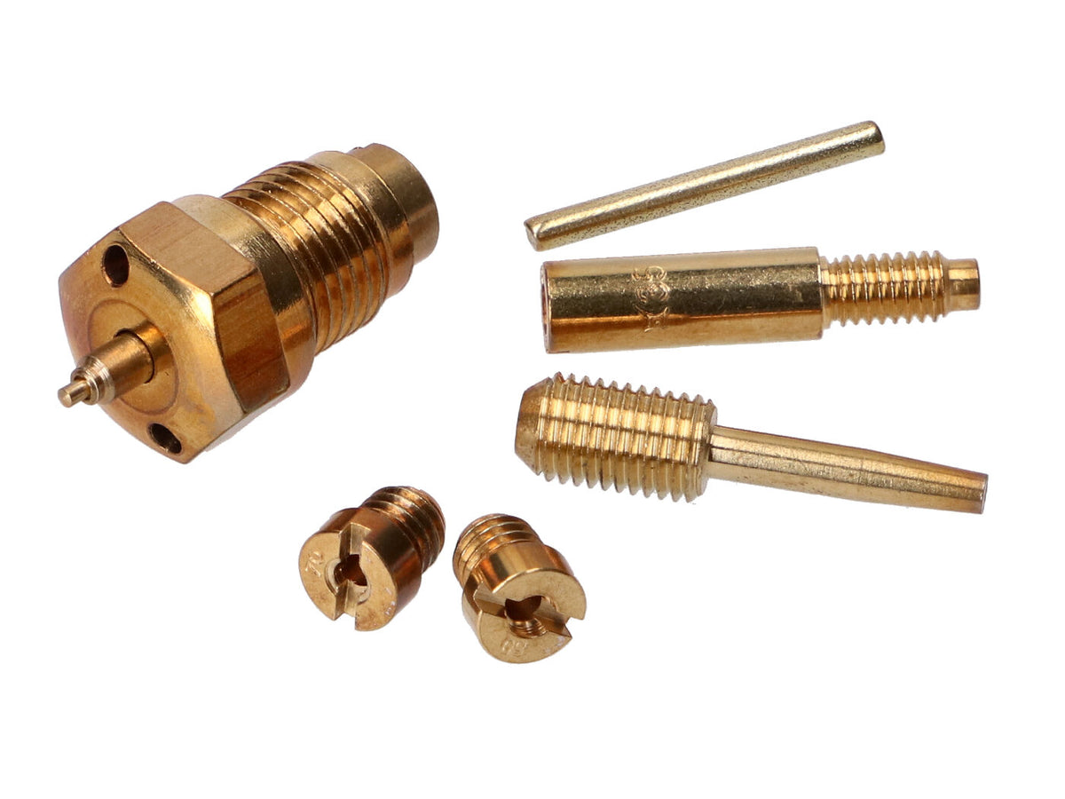 Kit réparation de carburateur 16N1-8 6-pièces pour Simson S50, SR4-1, SR4-2, SR4-3, SR4-4 KR50/1, KR51/1 Schwalbe, Star, Sperber, Spatz, Habicht