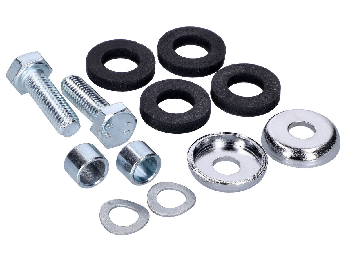 Jeu de pièces de montage repose-pieds passager pour Simson KR51/1, KR51/2 Schwalbe