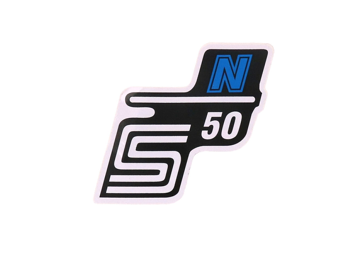 Lettrage S50 N feuille / autocollant bleu pour Simson S50